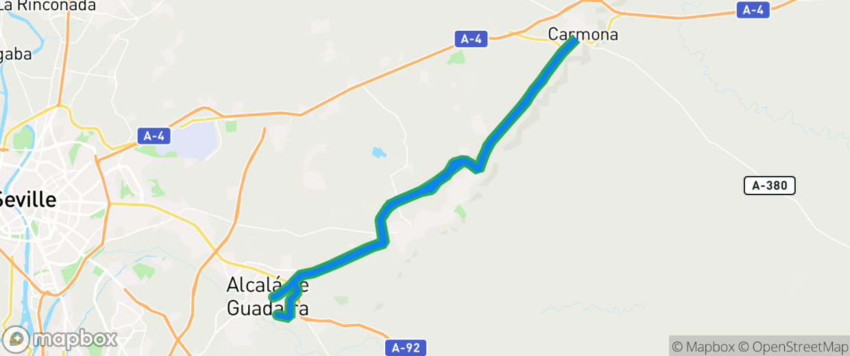 Real map image of both activities